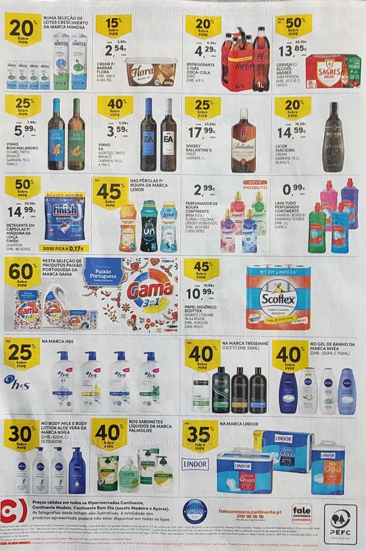 Antevisão Folheto CONTINENTE Promoções Fim de Semana - 10 a 13 outubro