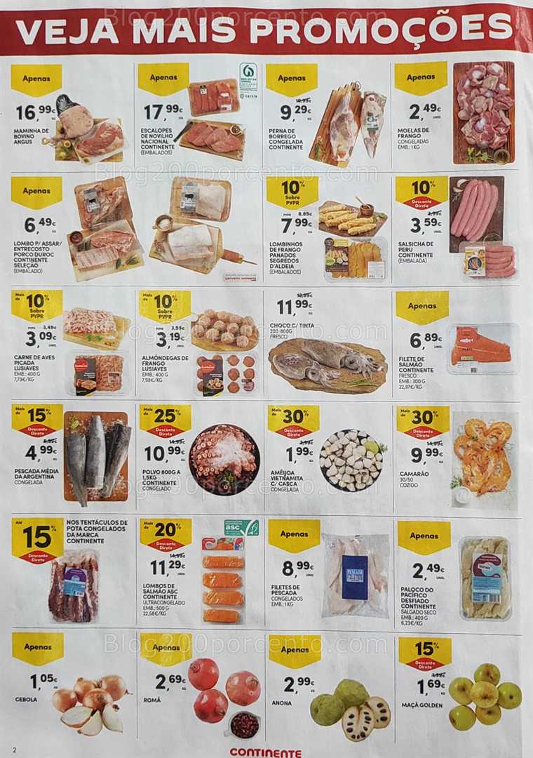 Antevisão Folheto CONTINENTE Promoções Fim de Semana - 17 a 20 outubro