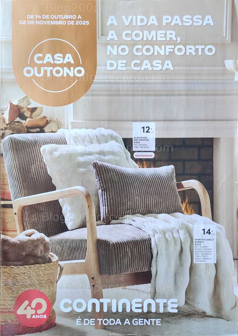Antevisão Folheto CONTINENTE Casa Outono Promoções de 14 outubro a 2 novembro