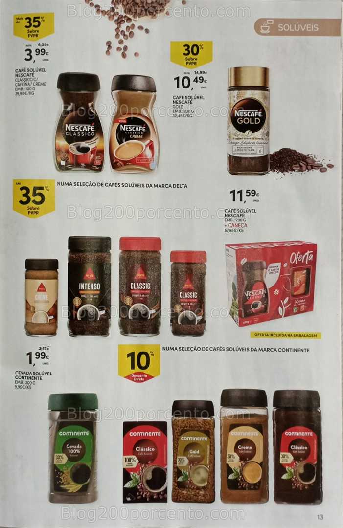 Antevisão Folheto CONTINENTE Especial Bebidas Quentes Promoções de 14 a 26 outubro
