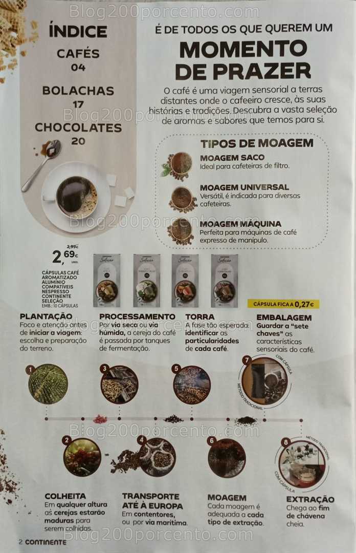 Antevisão Folheto CONTINENTE Especial Bebidas Quentes Promoções de 14 a 26 outubro