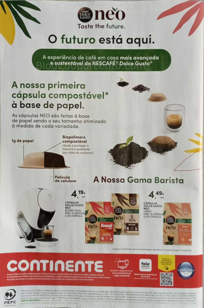 Antevisão Folheto CONTINENTE Especial Bebidas Quentes Promoções de 14 a 26 outubro