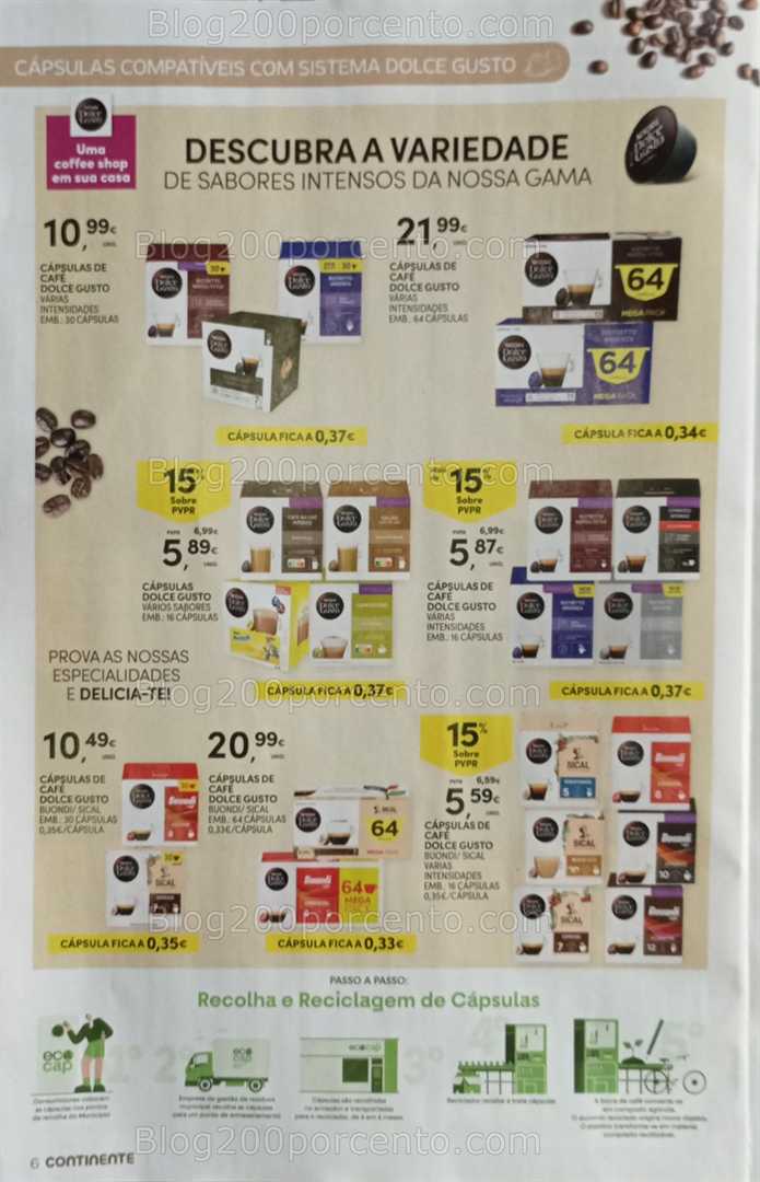 Antevisão Folheto CONTINENTE Especial Bebidas Quentes Promoções de 14 a 26 outubro