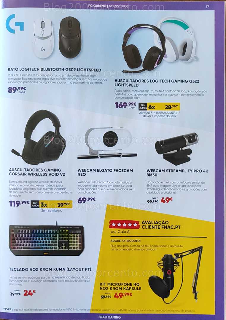 Antevisão Folheto FNAC Gaming Promoções até 23 outubro