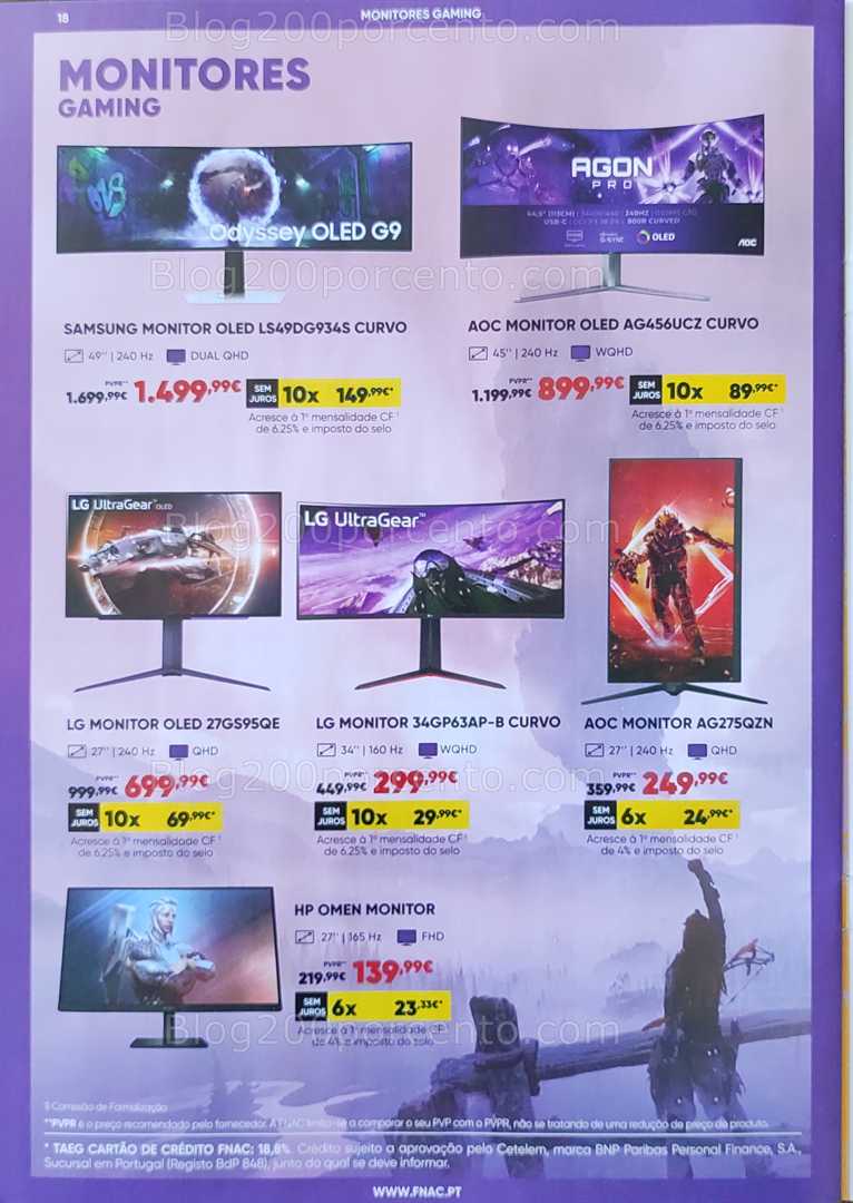 Antevisão Folheto FNAC Gaming Promoções até 23 outubro
