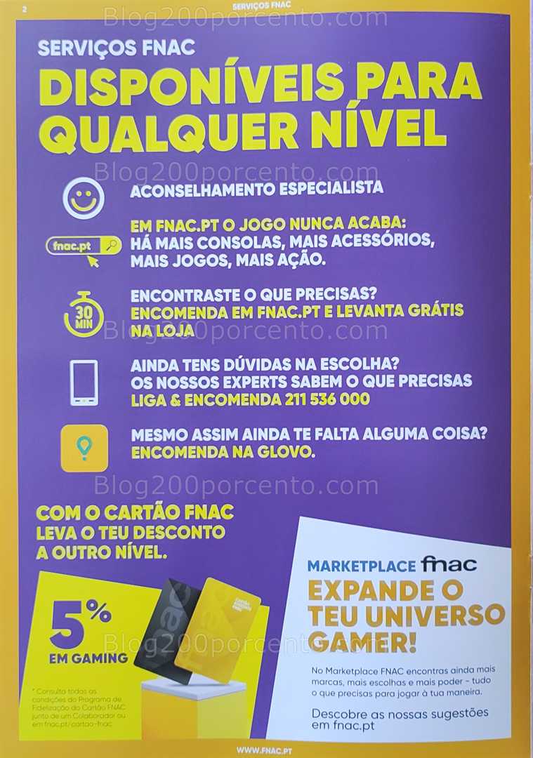 Antevisão Folheto FNAC Gaming Promoções até 23 outubro