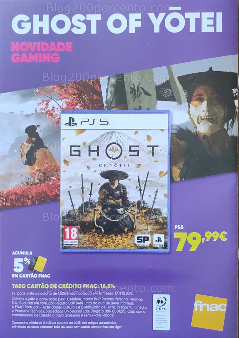 Antevisão Folheto FNAC Gaming Promoções até 23 outubro