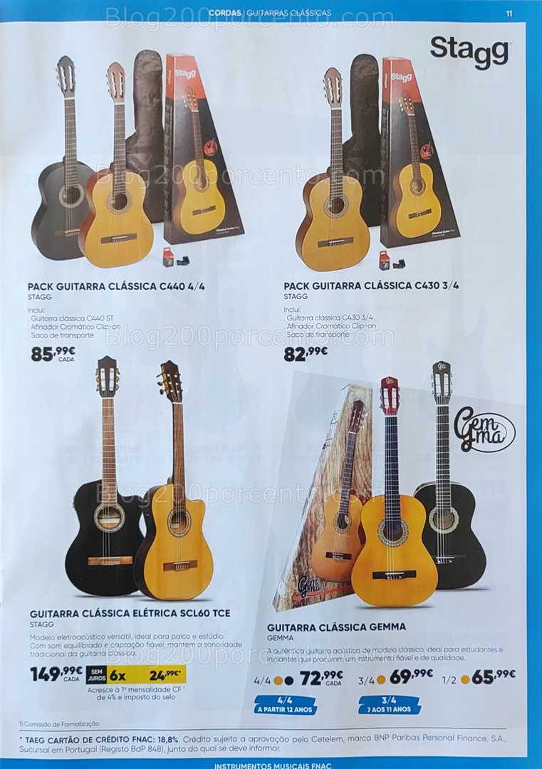 Antevisão Folheto FNAC Especial Instrumentos Musicais Promoções até 31 dezembro
