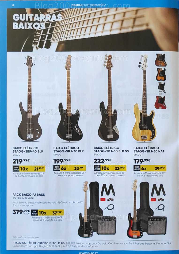 Antevisão Folheto FNAC Especial Instrumentos Musicais Promoções até 31 dezembro
