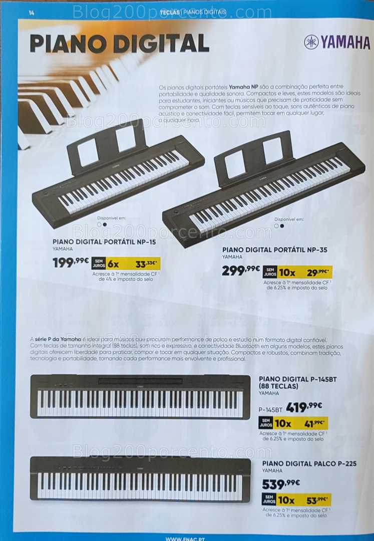 Antevisão Folheto FNAC Especial Instrumentos Musicais Promoções até 31 dezembro