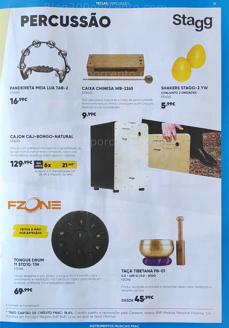 Antevisão Folheto FNAC Especial Instrumentos Musicais Promoções até 31 dezembro