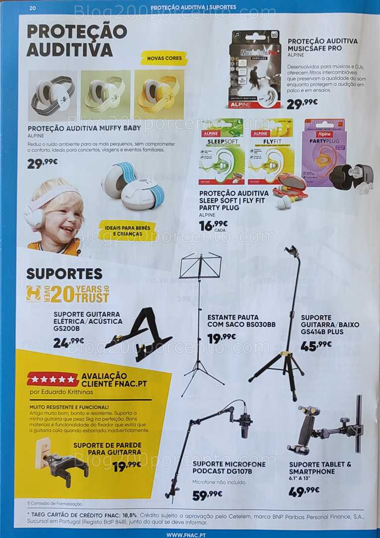 Antevisão Folheto FNAC Especial Instrumentos Musicais Promoções até 31 dezembro
