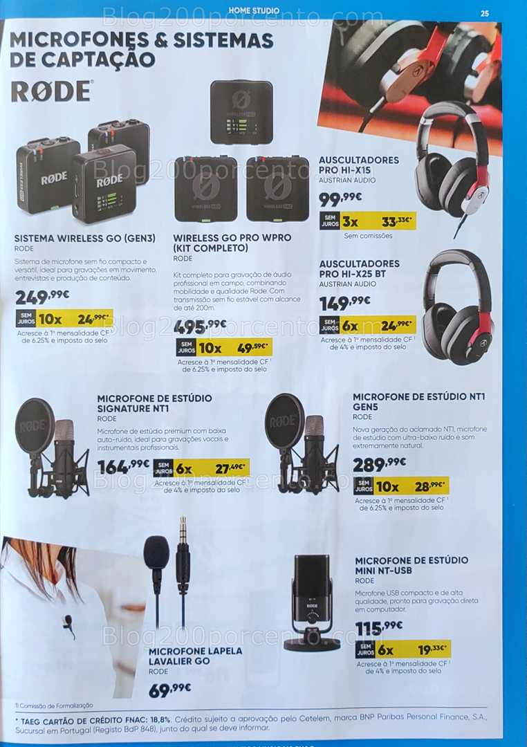 Antevisão Folheto FNAC Especial Instrumentos Musicais Promoções até 31 dezembro