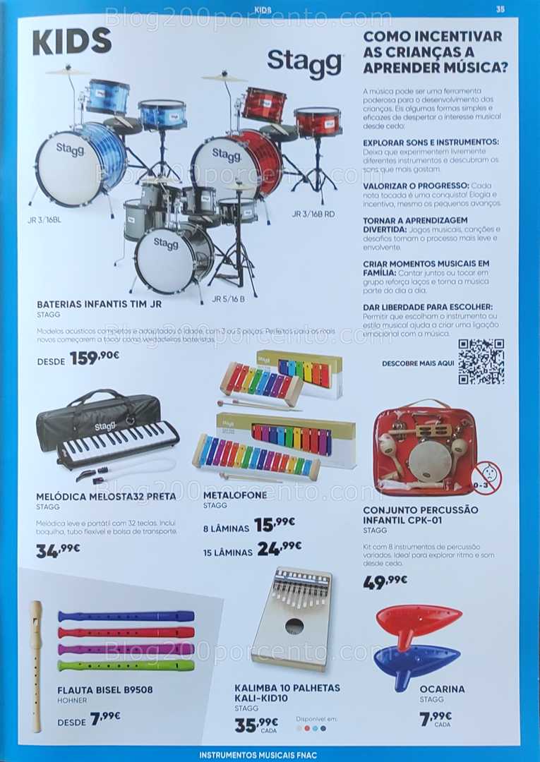 Antevisão Folheto FNAC Especial Instrumentos Musicais Promoções até 31 dezembro