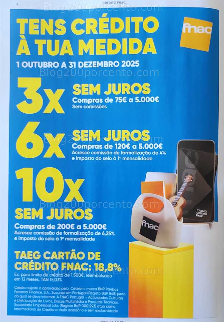 Antevisão Folheto FNAC Especial Instrumentos Musicais Promoções até 31 dezembro