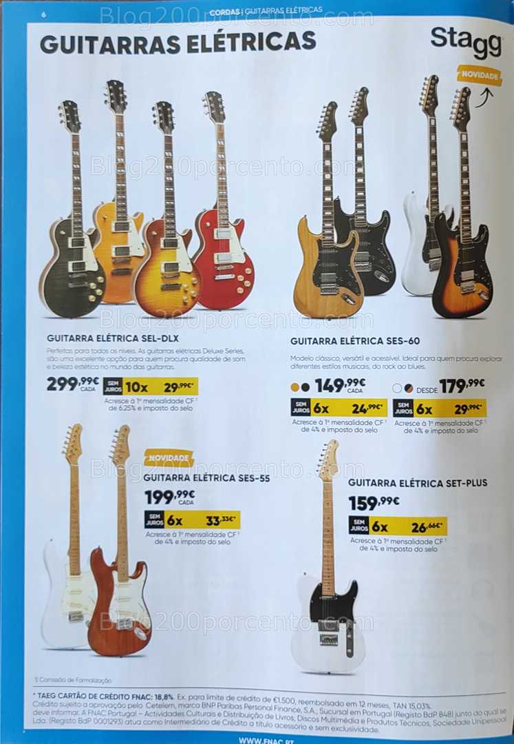 Antevisão Folheto FNAC Especial Instrumentos Musicais Promoções até 31 dezembro