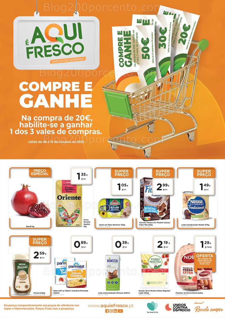 Antevisão Folheto AQUI É FRESCO Promoções de 8 a 19 outubro