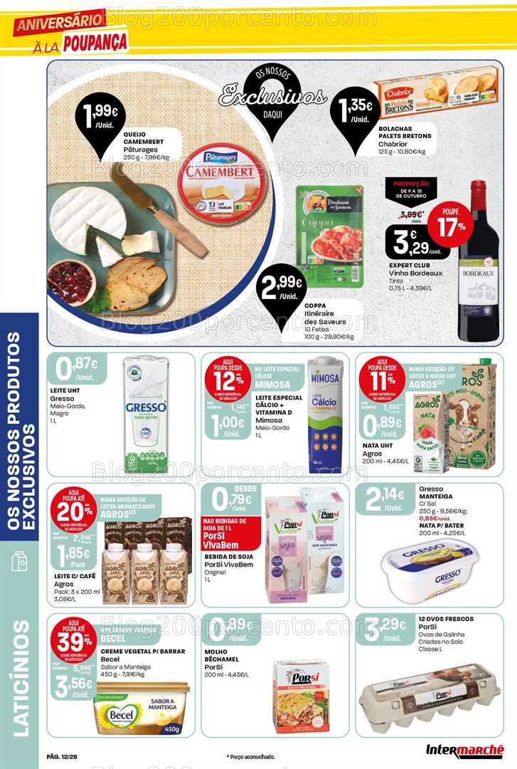 Antevisão Folheto INTERMARCHÉ Contact Promoções de 9 a 15 outubro