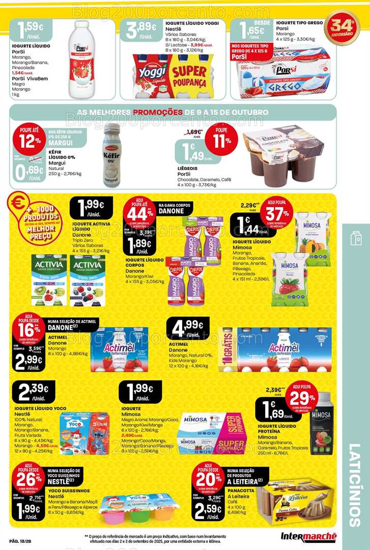 Antevisão Folheto INTERMARCHÉ Contact Promoções de 9 a 15 outubro