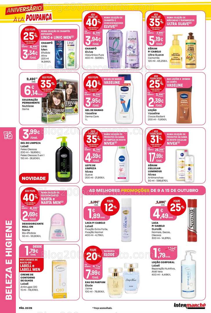 Antevisão Folheto INTERMARCHÉ Contact Promoções de 9 a 15 outubro
