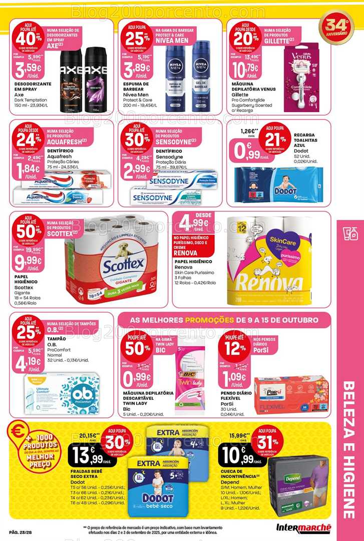 Antevisão Folheto INTERMARCHÉ Contact Promoções de 9 a 15 outubro