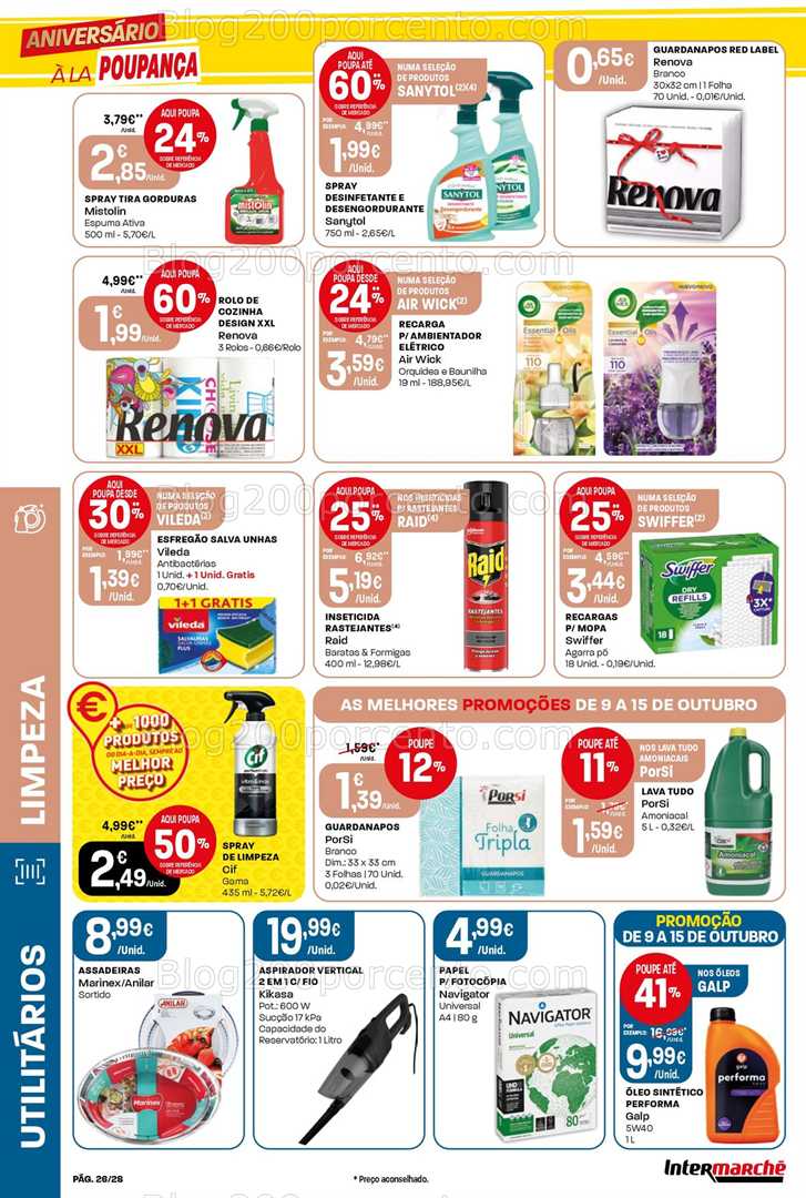 Antevisão Folheto INTERMARCHÉ Contact Promoções de 9 a 15 outubro