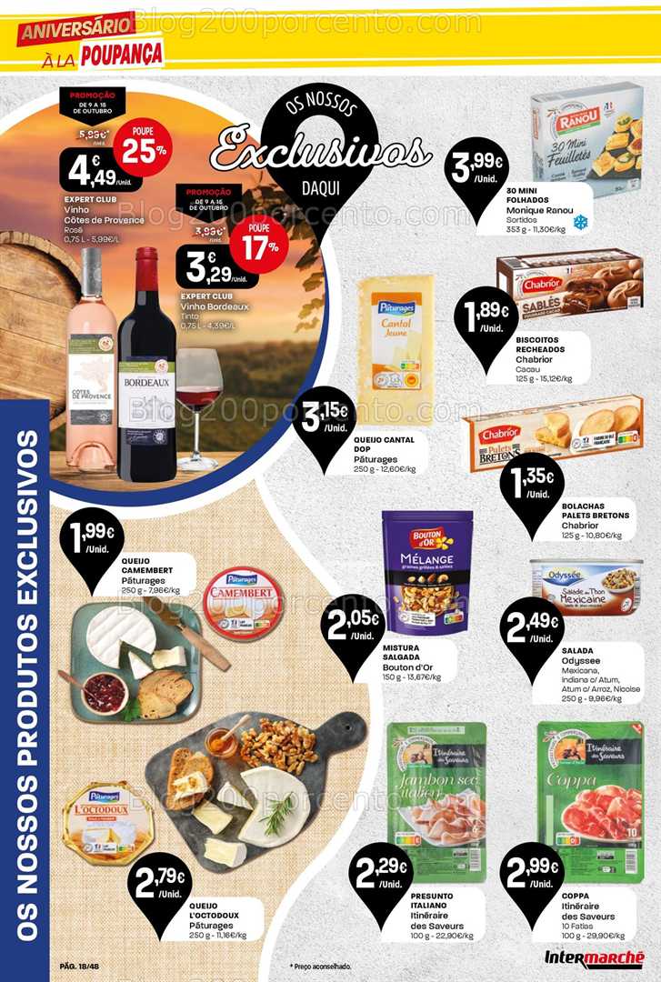 Antevisão Folheto INTERMARCHÉ Super Promoções de 9 a 15 outubro