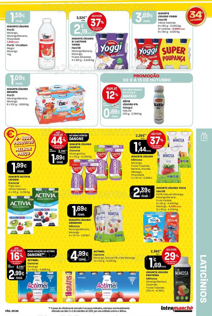 Antevisão Folheto INTERMARCHÉ Super Promoções de 9 a 15 outubro