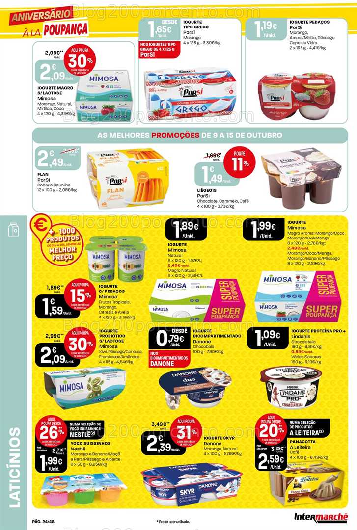Antevisão Folheto INTERMARCHÉ Super Promoções de 9 a 15 outubro