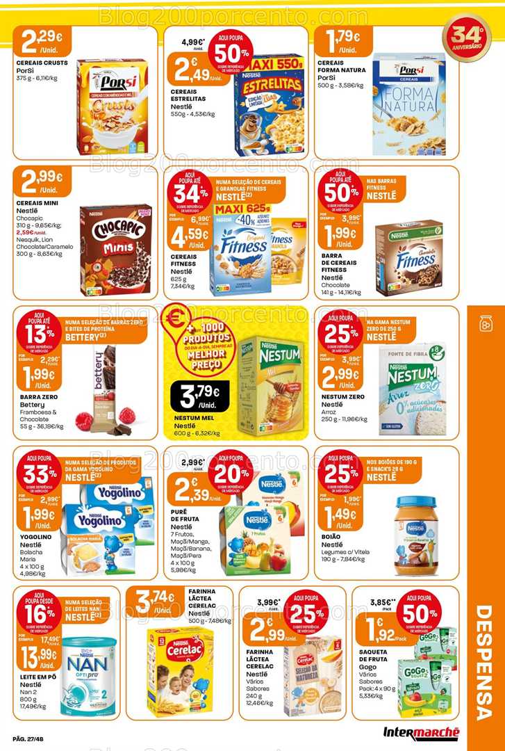 Antevisão Folheto INTERMARCHÉ Super Promoções de 9 a 15 outubro