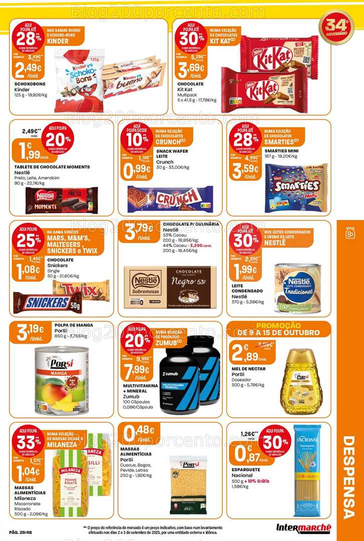 Antevisão Folheto INTERMARCHÉ Super Promoções de 9 a 15 outubro