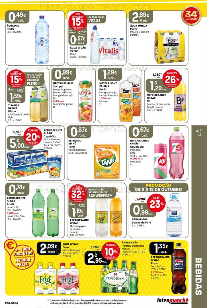 Antevisão Folheto INTERMARCHÉ Super Promoções de 9 a 15 outubro
