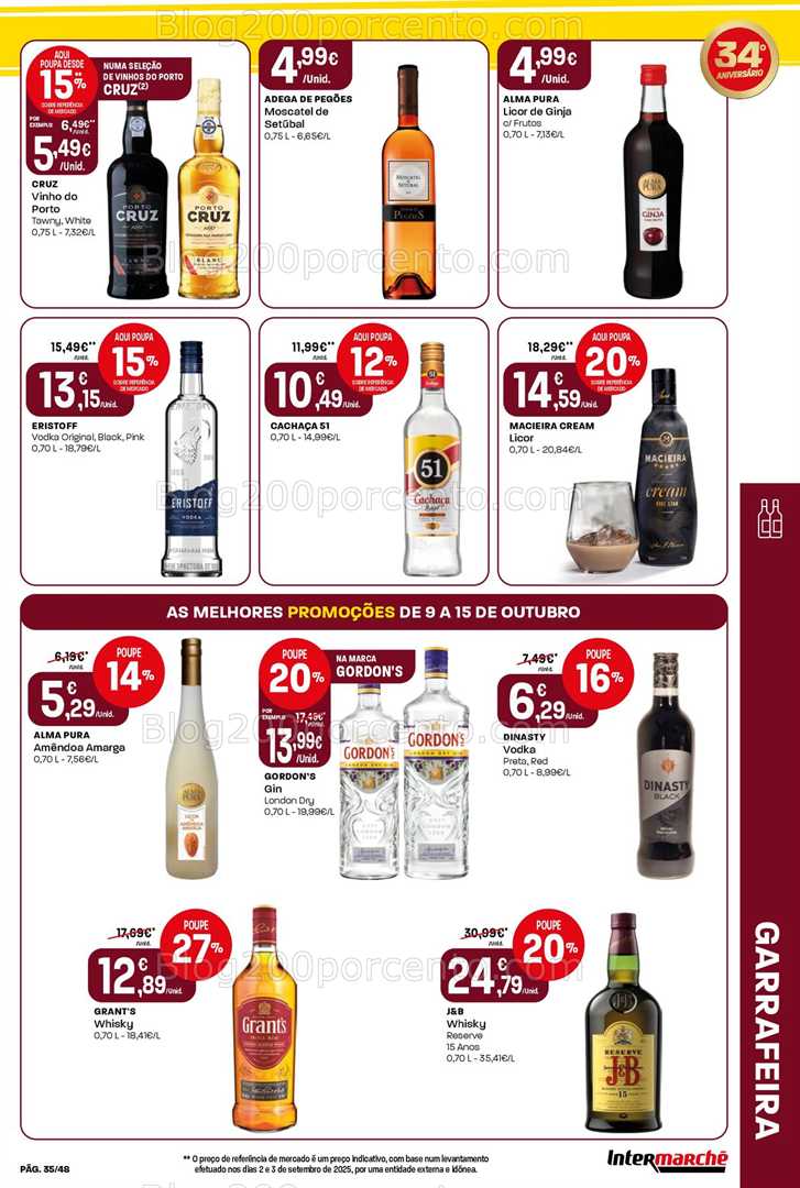 Antevisão Folheto INTERMARCHÉ Super Promoções de 9 a 15 outubro