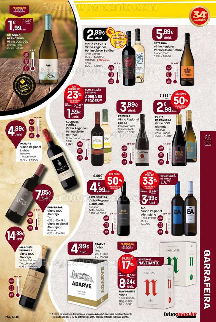 Antevisão Folheto INTERMARCHÉ Super Promoções de 9 a 15 outubro