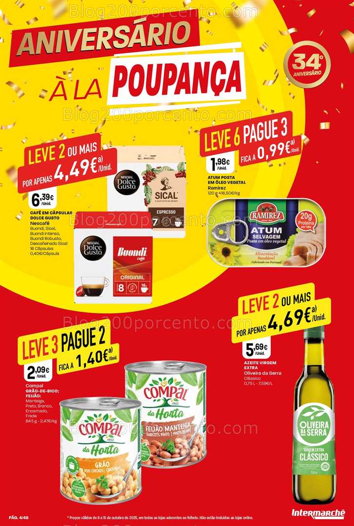Antevisão Folheto INTERMARCHÉ Super Promoções de 9 a 15 outubro