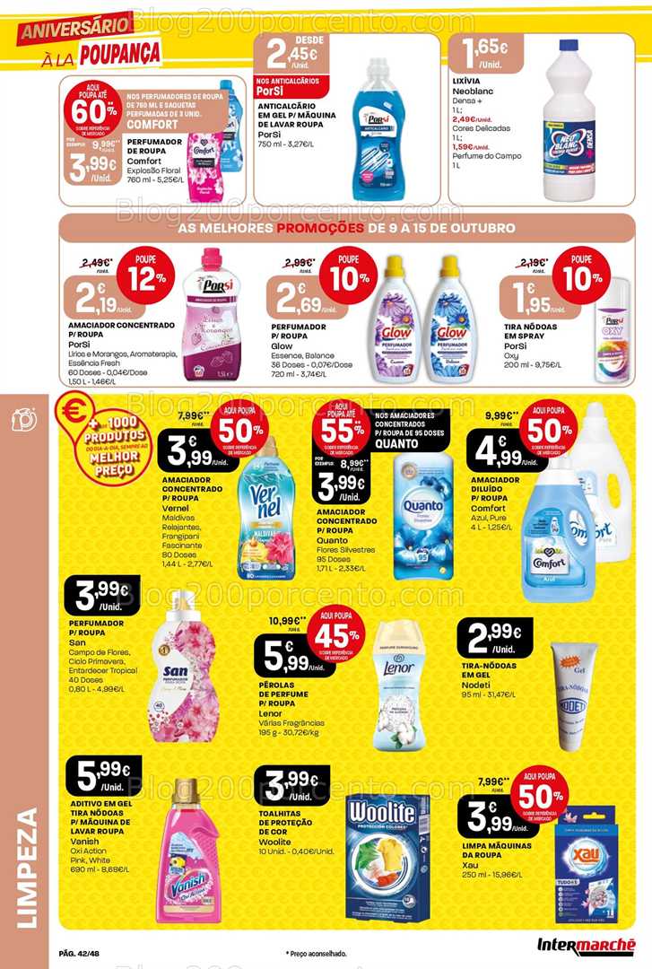 Antevisão Folheto INTERMARCHÉ Super Promoções de 9 a 15 outubro