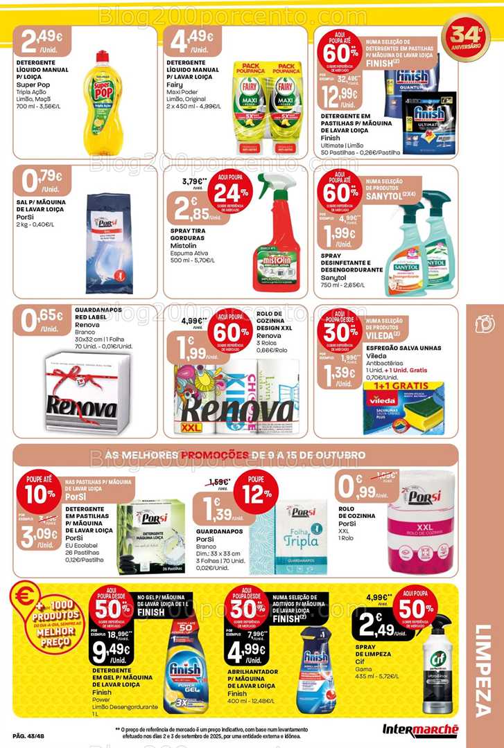 Antevisão Folheto INTERMARCHÉ Super Promoções de 9 a 15 outubro