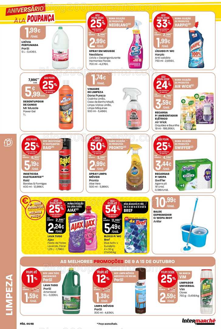 Antevisão Folheto INTERMARCHÉ Super Promoções de 9 a 15 outubro