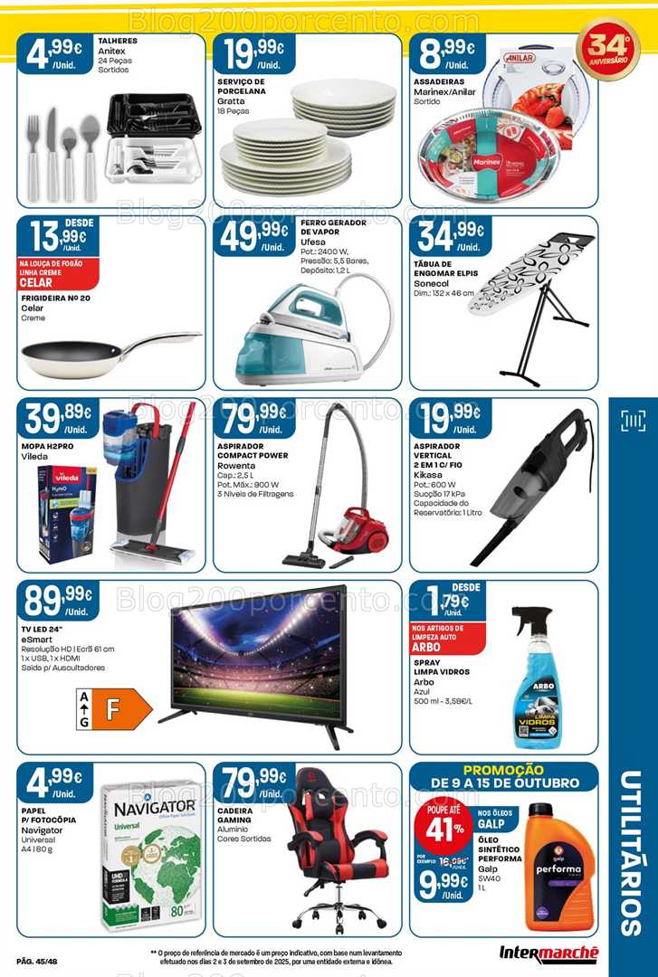 Antevisão Folheto INTERMARCHÉ Super Promoções de 9 a 15 outubro