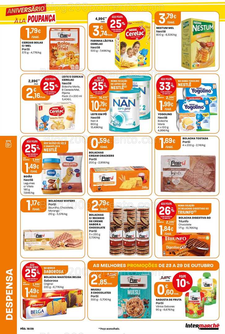 Antevisão Folheto INTERMARCHÉ Contact Promoções de 23 a 29 outubro