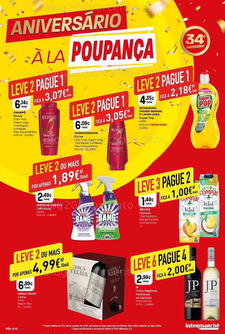 Antevisão Folheto INTERMARCHÉ Mini Promoções de 23 a 29 outubro