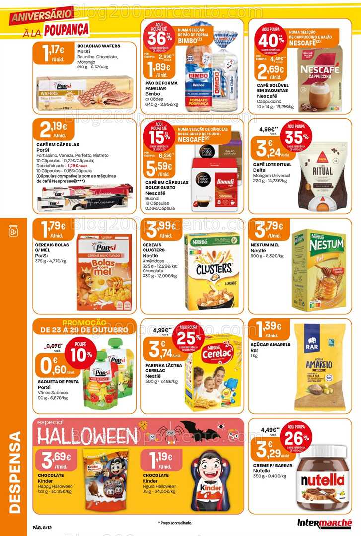 Antevisão Folheto INTERMARCHÉ Mini Promoções de 23 a 29 outubro