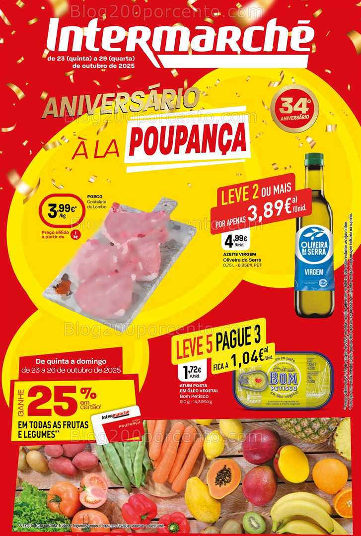 Antevisão Folheto INTERMARCHÉ Super Promoções de 23 a 29 outubro