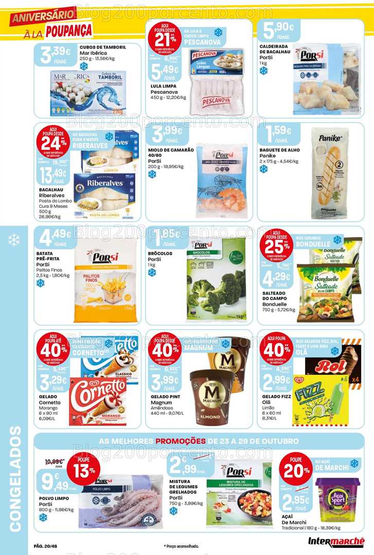 Antevisão Folheto INTERMARCHÉ Super Promoções de 23 a 29 outubro