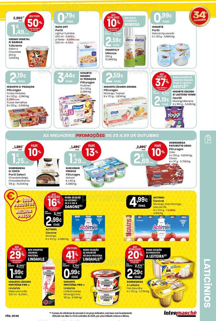 Antevisão Folheto INTERMARCHÉ Super Promoções de 23 a 29 outubro