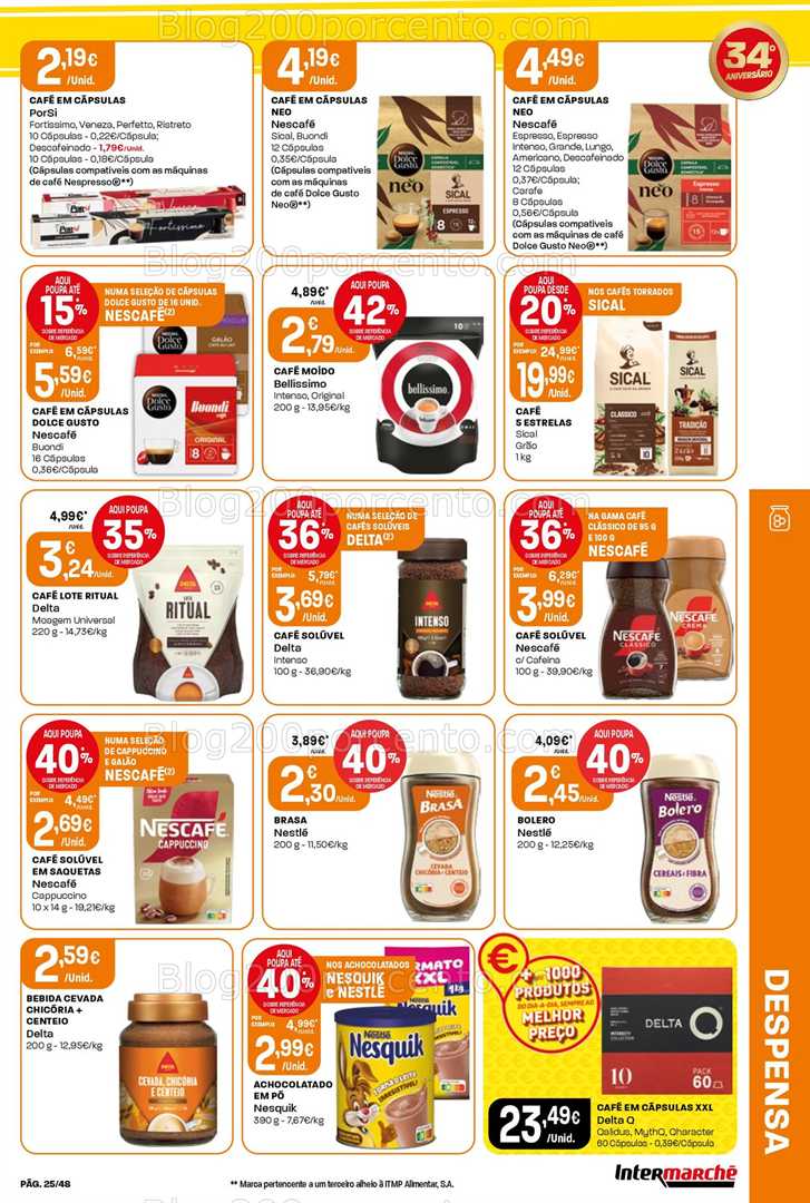 Antevisão Folheto INTERMARCHÉ Super Promoções de 23 a 29 outubro