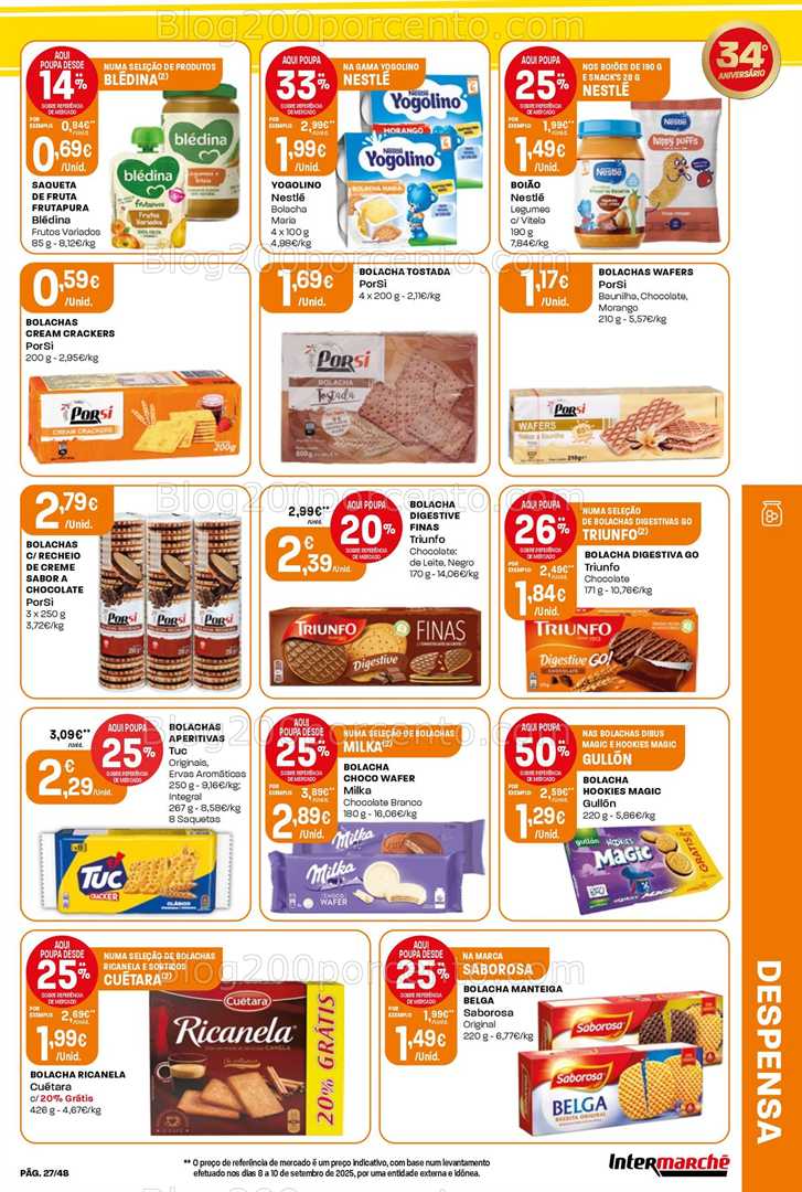 Antevisão Folheto INTERMARCHÉ Super Promoções de 23 a 29 outubro