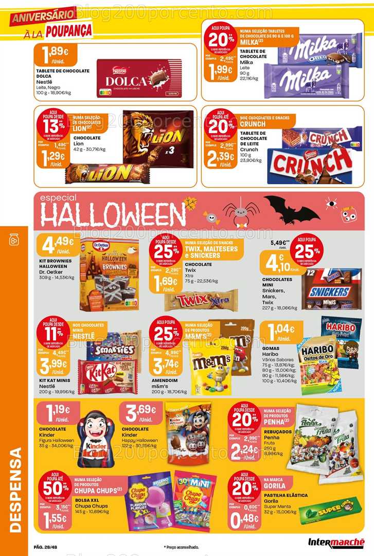 Antevisão Folheto INTERMARCHÉ Super Promoções de 23 a 29 outubro
