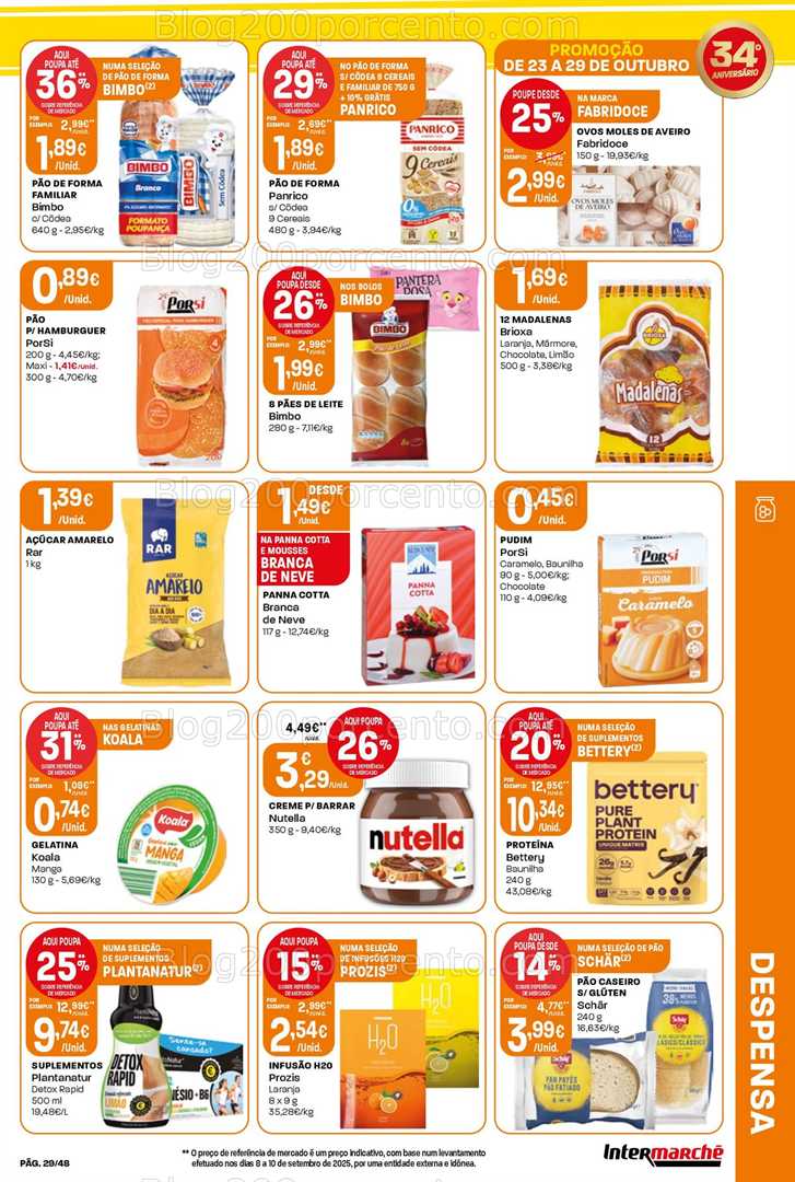 Antevisão Folheto INTERMARCHÉ Super Promoções de 23 a 29 outubro
