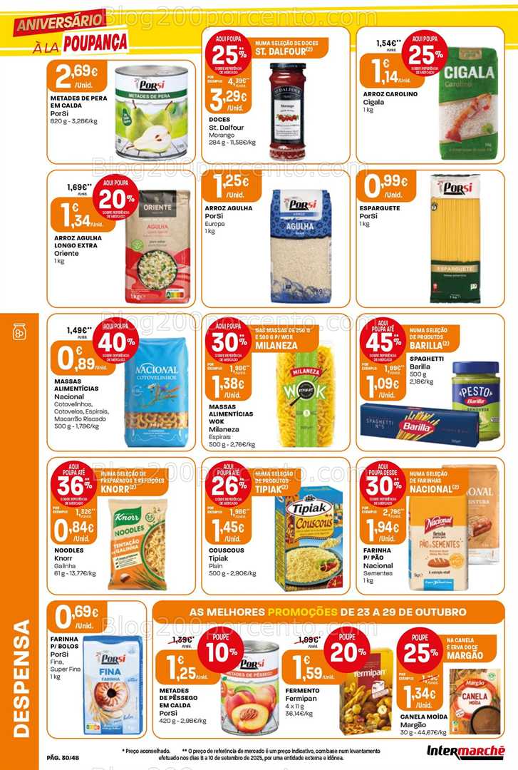 Antevisão Folheto INTERMARCHÉ Super Promoções de 23 a 29 outubro